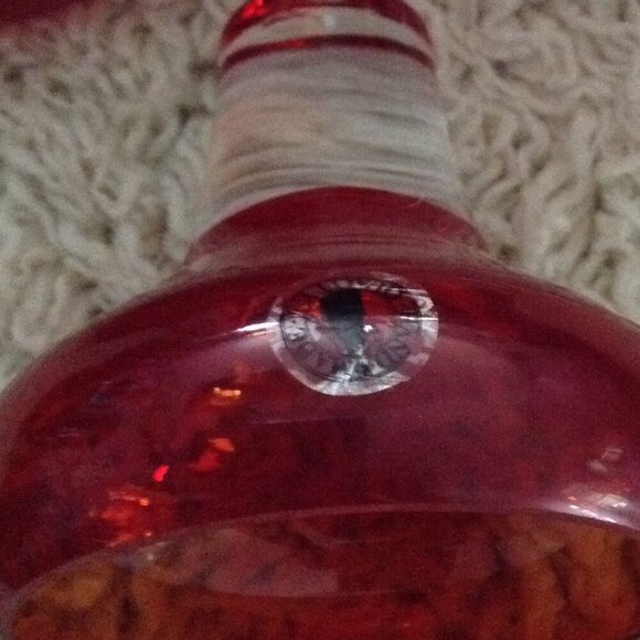 VINTAGE 5 Amber MCM Fiery Red Martini Glasses; Hand Blown, Quality, Unique, Chic - Picture 2 of 7